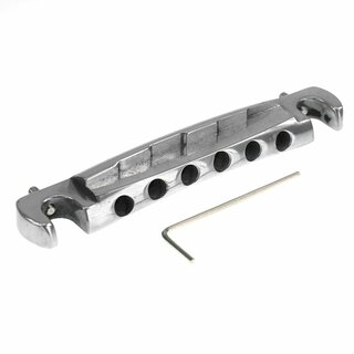 TPWC-59NG        Faber TPWC-59 Vintage Spec ALU Compensated Wraparound Tailpiece, Nickel, gloss