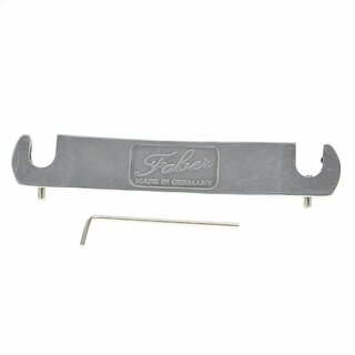 TPWC-59NG        Faber TPWC-59 Vintage Spec ALU Compensated Wraparound Tailpiece, Nickel, gloss