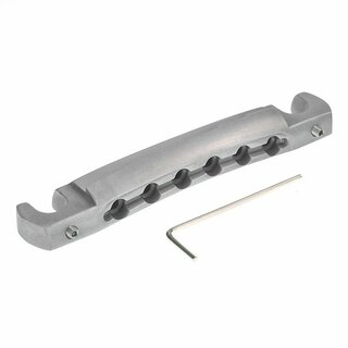 TPWC-59NA        	Faber TPWC-59 Vintage Spec ALU Compensated Wraparound Tailpiece, Nickel, aged 