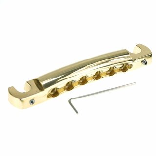 TPW-59GG        	Faber Vintage Spec ALU Wraparound Tailpiece, Gold, glossy