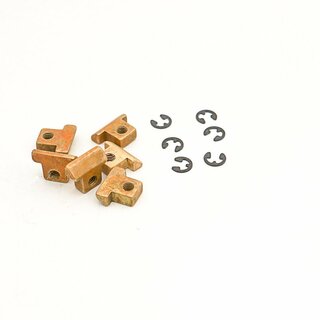 RS-BAU (6 pcs.) 	Replacement saddle, Brass, natural, unnotched, aged finish