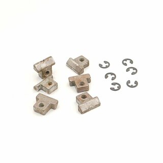 RS-NA, Saddle Brass, nickel plated, aged, pre-slotted (6 pcs.)
