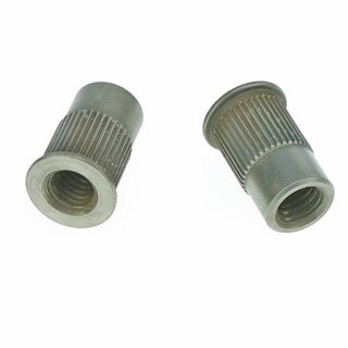 TPI-B-MNA        	Faber 8mm Tailpiece Inserts (pair) Steel, nickel plated, aged, d inside = 8mm