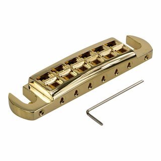 WRAPT-GG        	Faber Wraptonate, Intonatable Stoptail Bridge, Gloss Gold