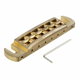 WRAPT-GA        	Faber Wraptonate, Intonatable Stoptail Bridge, Aged Gold