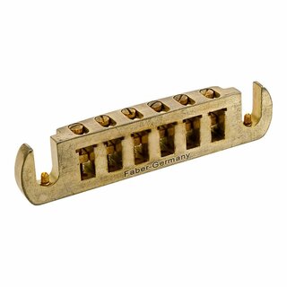 WRAPT-GA        	Faber Wraptonate, Intonatable Stoptail Bridge, Aged Gold