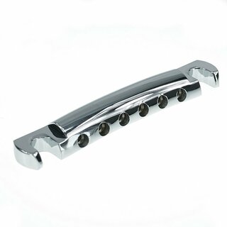TP-59C        Faber TP-59 Vintage Spec ALU Stop Tailpiece, Chrome, glossy