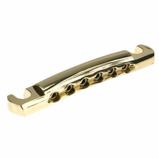 TP-59GG        Faber TP-59 Vintage Spec ALU Stop Tailpiece, Gold, glossy