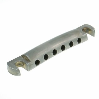 TP-59NA       Faber TP-59 Vintage Spec ALU Stop Tailpiece, Nickel, aged