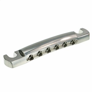 TP-59NS        Faber TP-59 Vintage Spec ALU Stop Tailpiece, Nickel, satin-matt