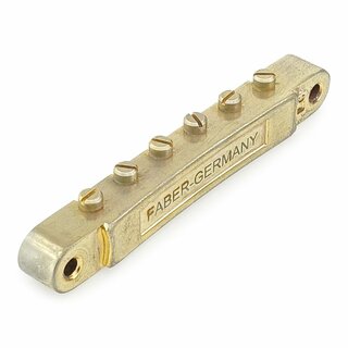 ABRN-GAN        ABRN Bridge, Fits Nashv studs, Aged Gold, Nylon saddles