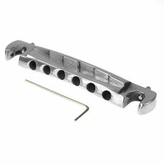 TPWCL-59NG        Faber TPWCL-59, Vintage Spec ALU Compensated Wraparound Tailpiece, Nickel, glossy, LEFT HANDED