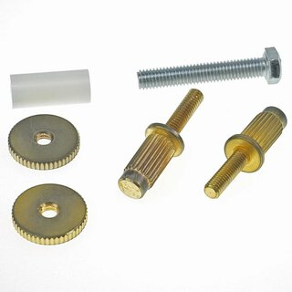 iNsert-IGA          Faber iNsert = Nashville to 59 ABR converter studs, 7mm/6-32inch, Steel, gold plated, aged 