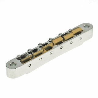 ABRH-BG        ABRH Bridge, For Gibson ABR-1, Gloss Nickel, Brass saddles natural