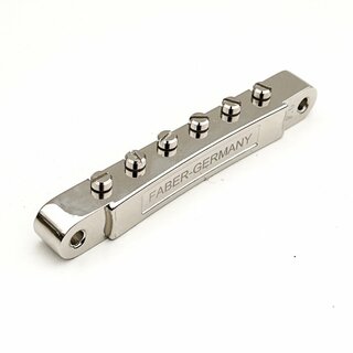 ABRM-TG        ABRM Bridge, Fits 4mm studs, Gloss Nickel, TITANIUM saddles